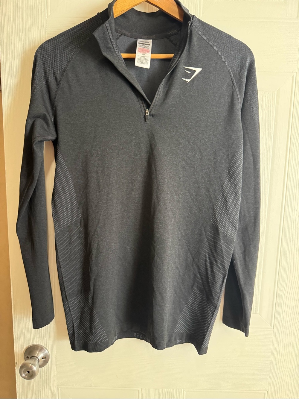 Gymshark Black Half-Zip Performance Pullover